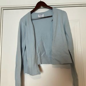 Blue cardigan